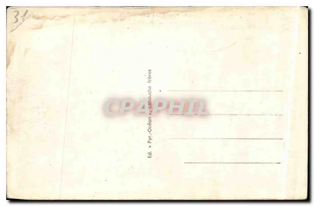 Luchon - Buvette do Pré e os Termas — As Pirineus Centrais — Ed. Pir.-Océan & Labauche frères, n° 259 - Verso