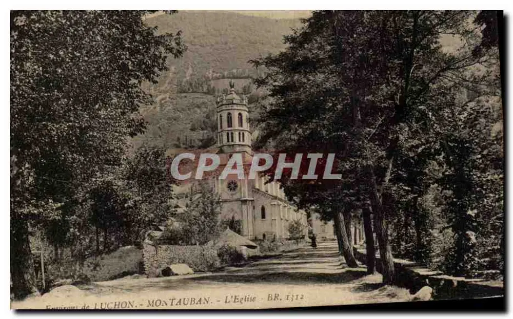 Vue da igreja de Luchon - Montauban - BR. 1312 - Frente