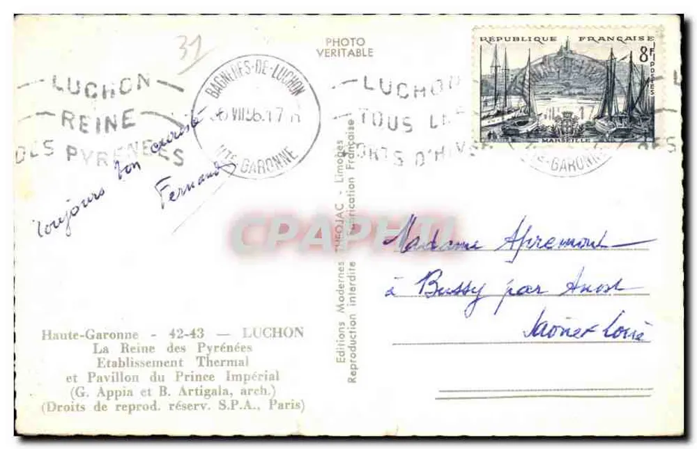 Luchon — A Rainha dos Pirineus — Edições Théogiac - Verso