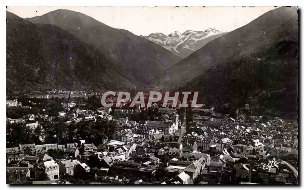 Luchon (Haute-Garonne) — vista geral tirada de Cazarilh — editor Pyr. Gason, Toulouse - Frente
