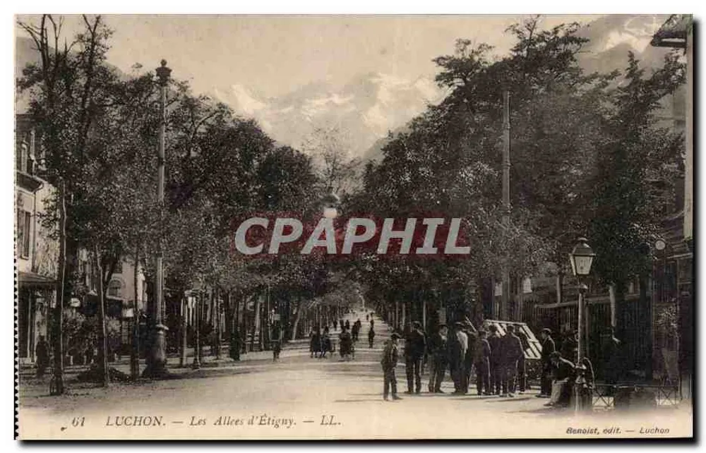 Luchon — As Avenidas de Étigny — Renoist, editora Luchon - Frente
