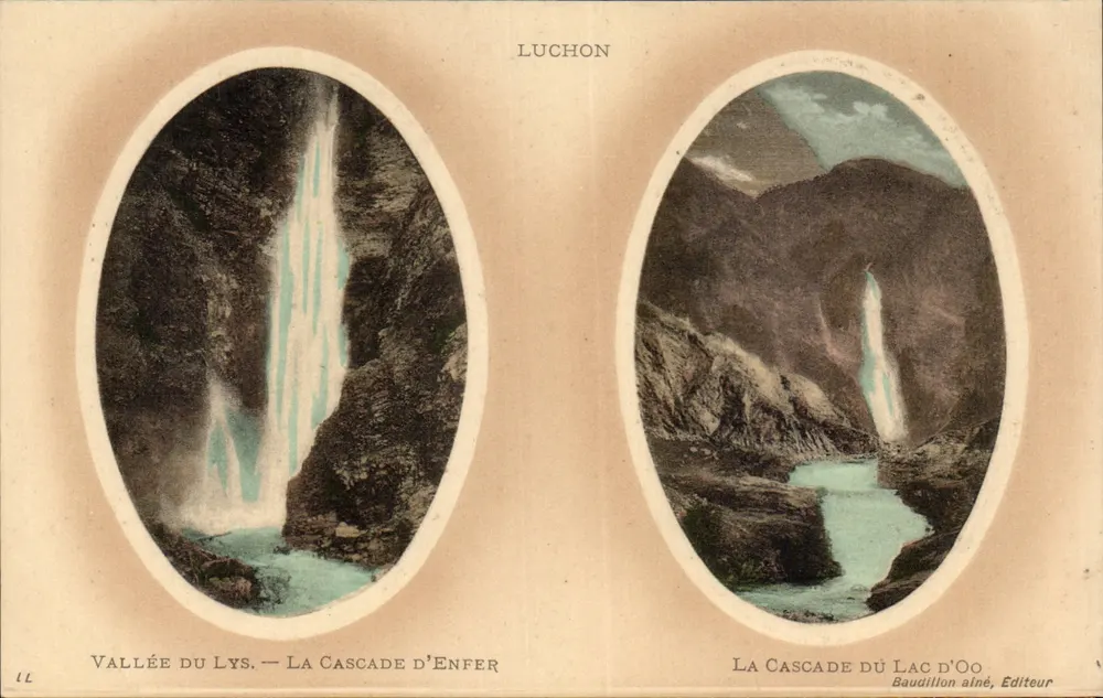 Vale do Lys — A Cachoeira do Inferno e A Cachoeira do Lago d'Oo — Baudillion ainé, Editor - Frente