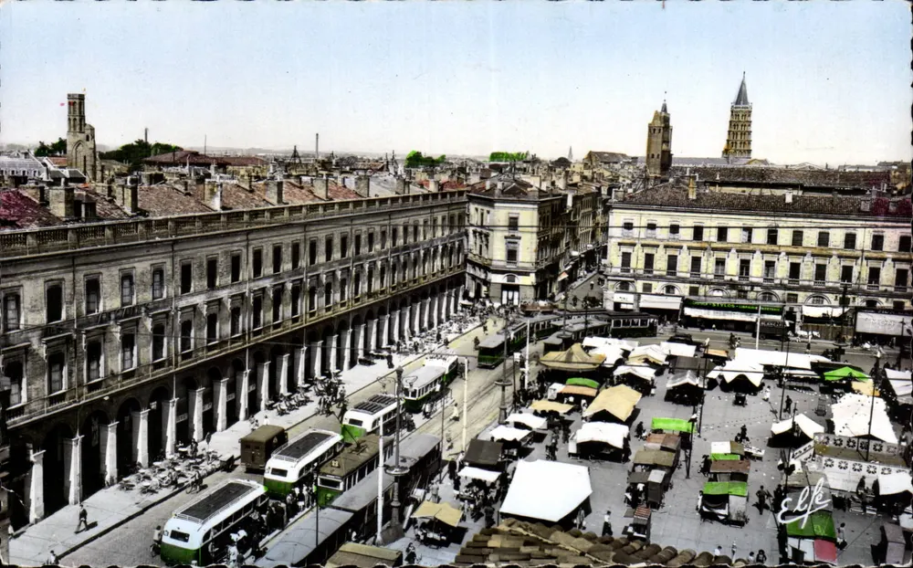 Toulouse — Arcaden des Capitols, Glockentürme von Sernin, Turm der Cordeliers — Verlag L'ABOUCHE - Vorderseite