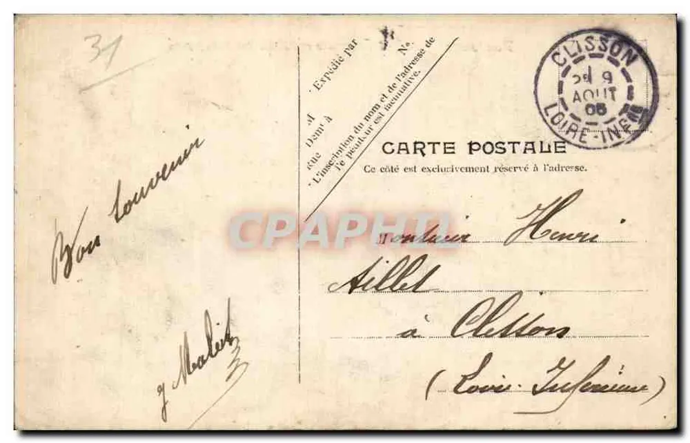 Toulouse — La Daurade und die Akademie der Bildenden Künste — unbekannter Verlag, Seriennummer nicht sichtbar - Rückseite
