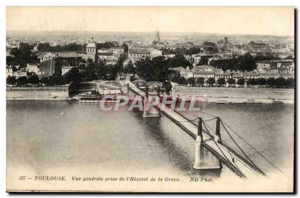 Toulouse — Allgemeiner Blick vom Hôpital de la Grave — ND Phot. - Vorderseite