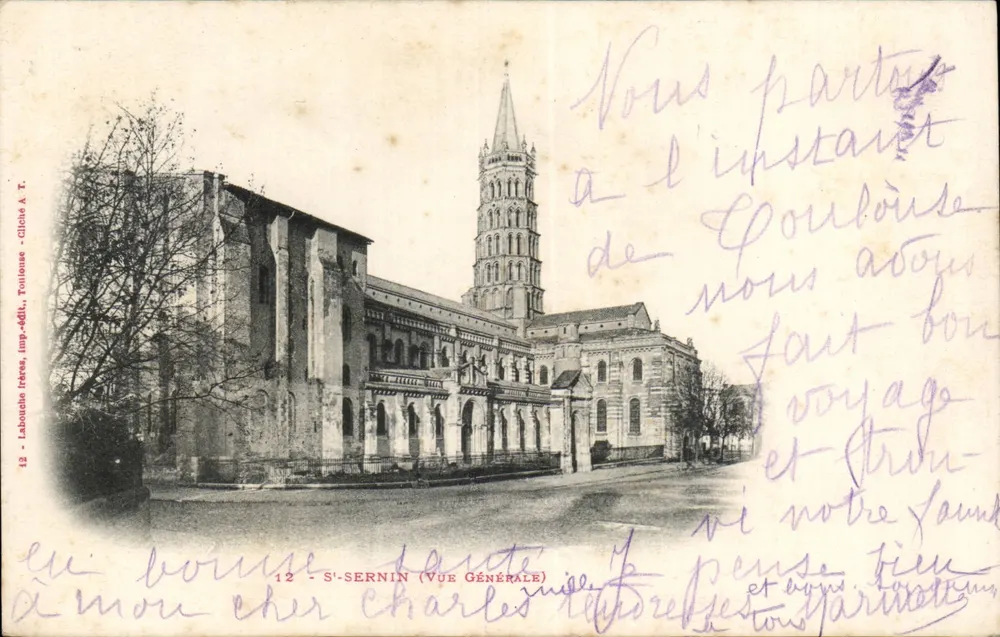 Saint-Sernin — Ogólny widok — Labouchère bracia, Toulouse, n°12 - Awers
