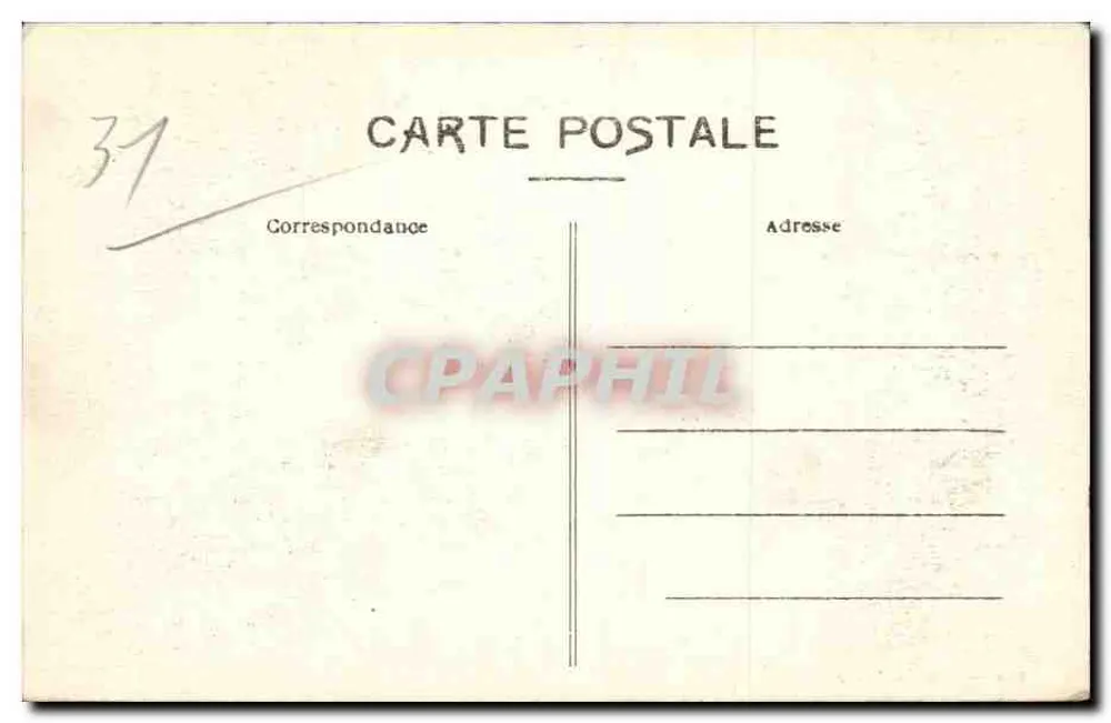 Toulouse — Place do Capitole — Edição Clemenceau - Verso