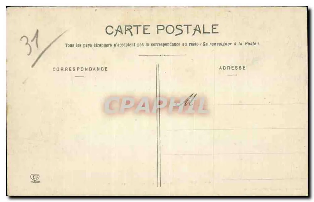 Toulouse - Faculdade de Ciências — Fototipia Labouche Frères, Toulouse, n°109 - Verso