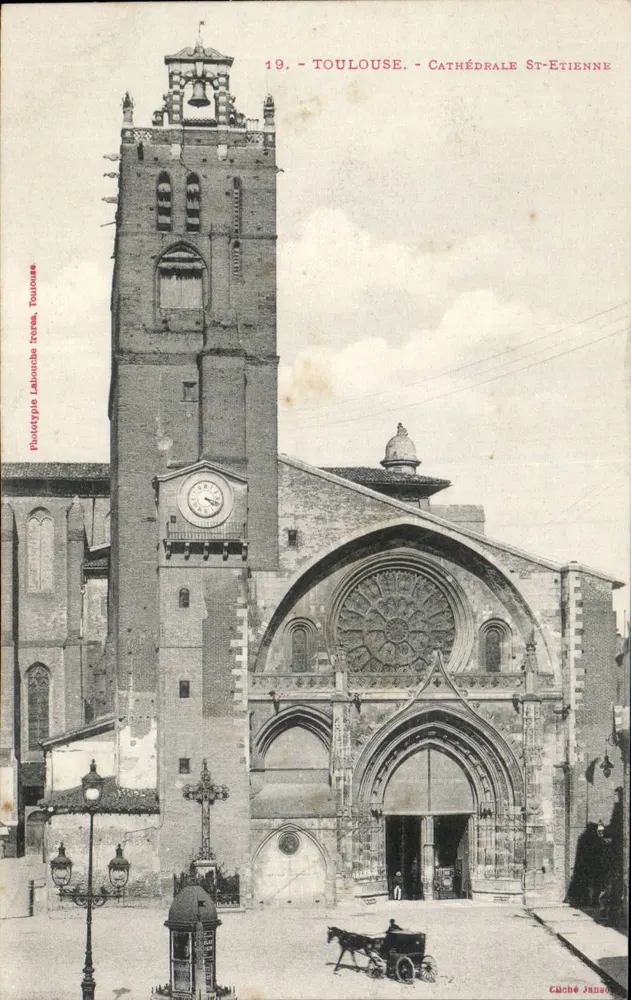 Toulouse - Catedral de São Etienne — Fototipia Labouché Toulouse, n°19 - Frente