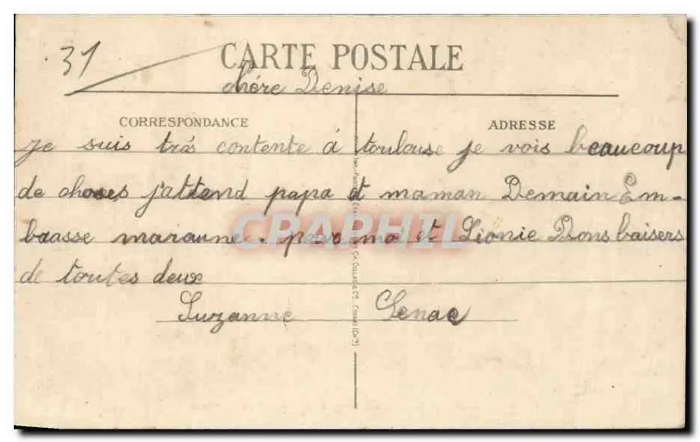 Toulouse — Rue d'Alsace-Lorraine (nahe Square du Capitole) — Gaspillage - Rückseite