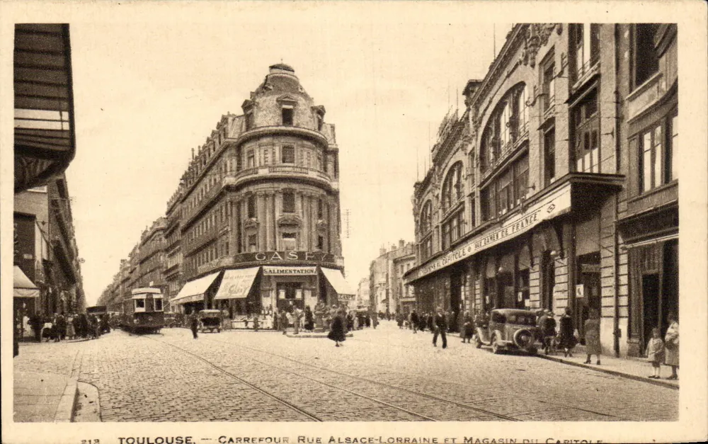 Toulouse — Carrefour rue Alsace-Lorraine und Magasin du Capitole — Éditeur Printa, n° 213 - Vorderseite