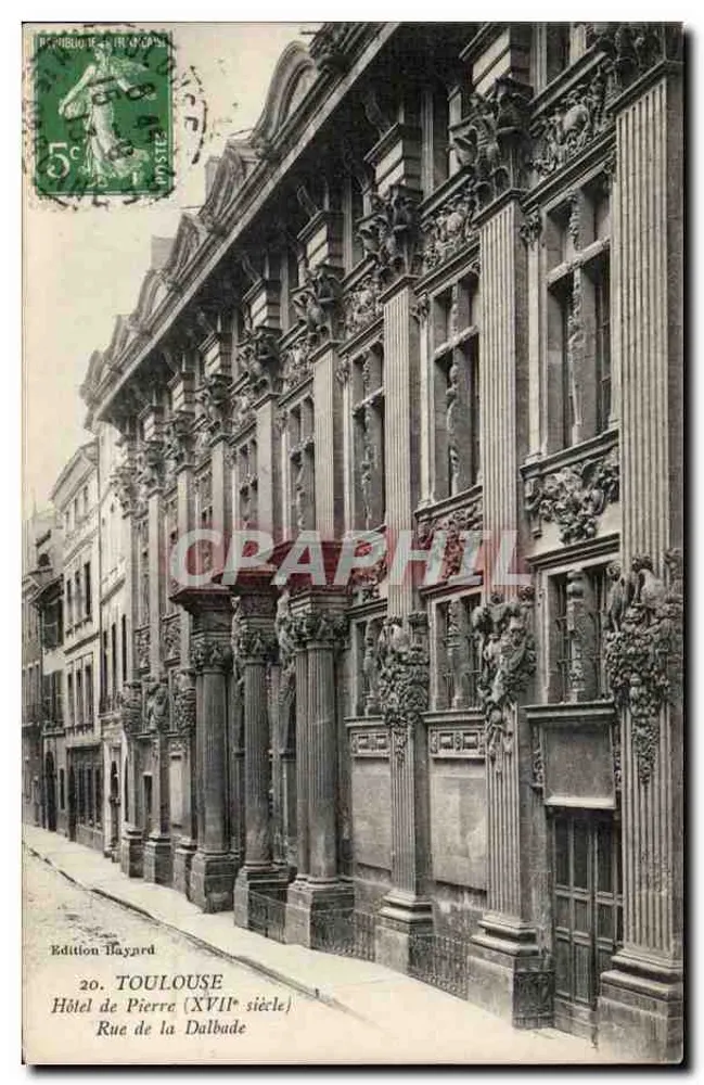 Toulouse — Hotel de Pierre (século XVII) — Edição Haynard, n°20 - Frente