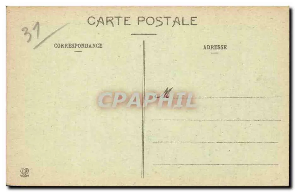 Toulouse — Platz und Kathedrale Saint-Étienne — Phototypie Labouche Frères, Toulouse - Rückseite