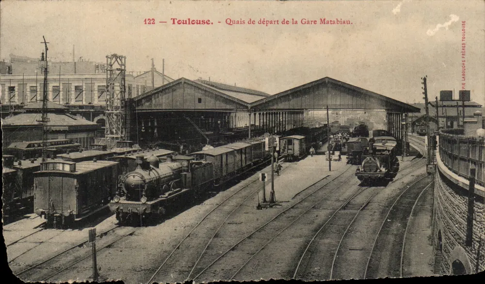 Toulouse — Abfahrtsgleise der Matabiau-Bahnhofs — Toulouse Frères Toulouse - Vorderseite