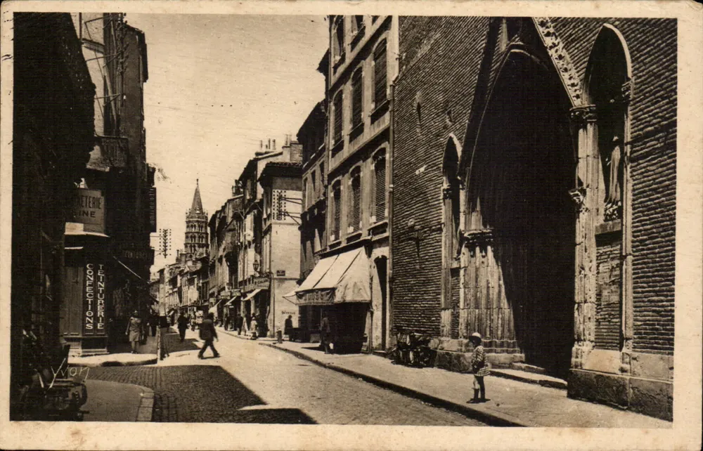 Toulouse — Rue du Tour — Kirche Sainte-Croix — Verlag Yvon, n°31 - Vorderseite