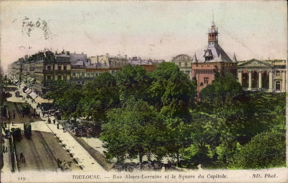 Toulouse — Rue Alsace-Lorraine und Square du Capitole — ND. Fot. n°119 - Vorderseite