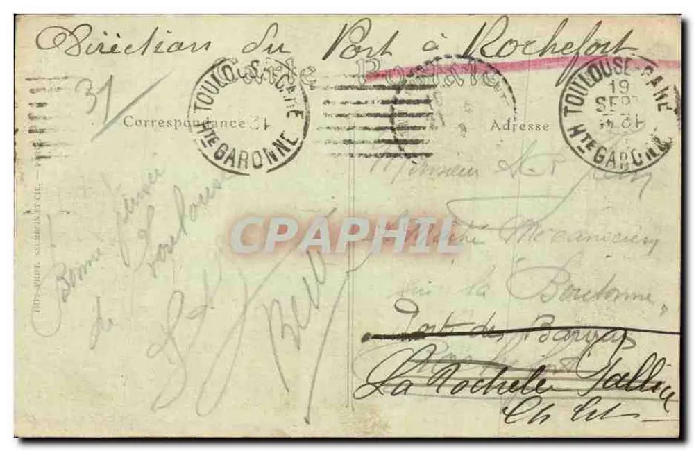 Toulouse — Rue Alsace-Lorraine und Square du Capitole — ND. Fot. n°119 - Rückseite