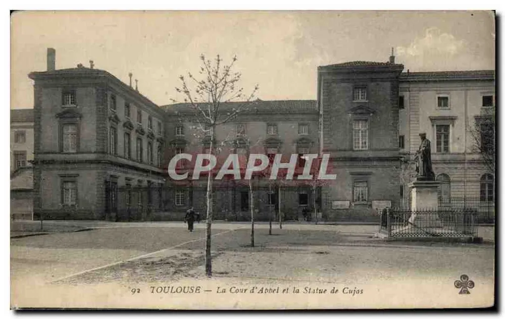 Toulouse — Das Berufungsgericht und die Statue von Cujas — n°93 - Vorderseite