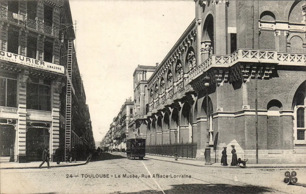 Toulouse - O Museu, Rua Alsace-Lorraine — editor MTCL, n°24 - Frente