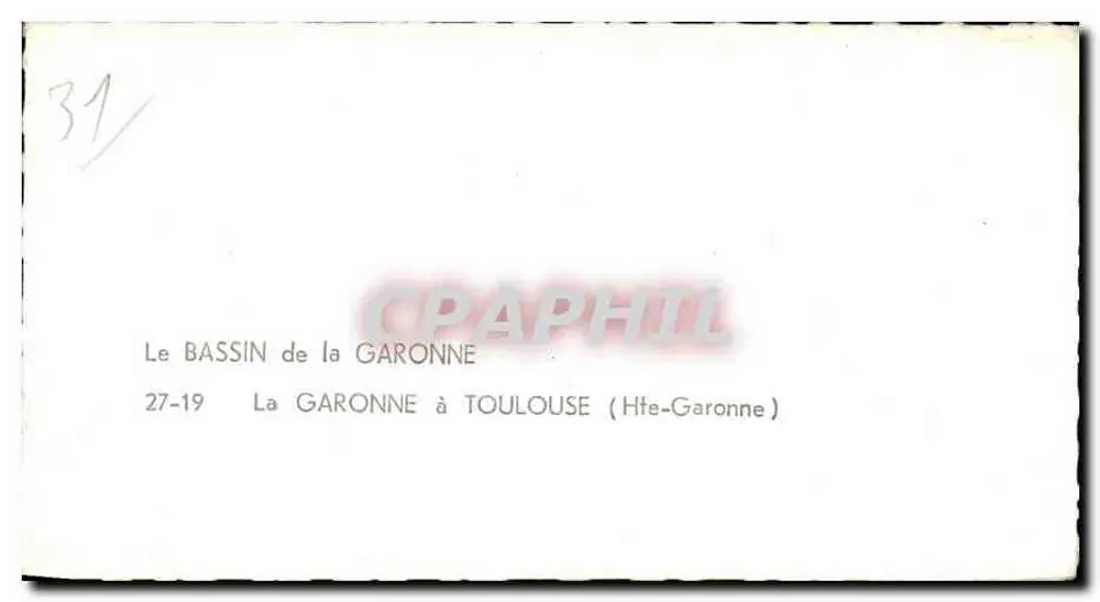 Der Garonnen-See in Toulouse (Hte-Garonne) — 27-19 — Verlag - Rückseite