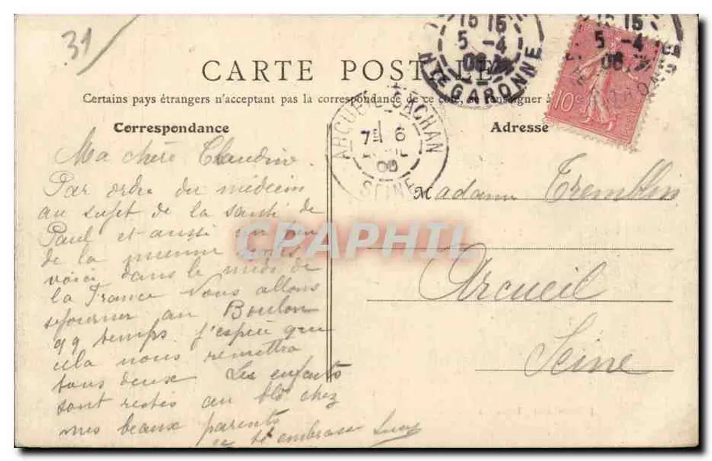 Toulouse - O Capitólio — J. Picot, editor, Toulouse - Verso