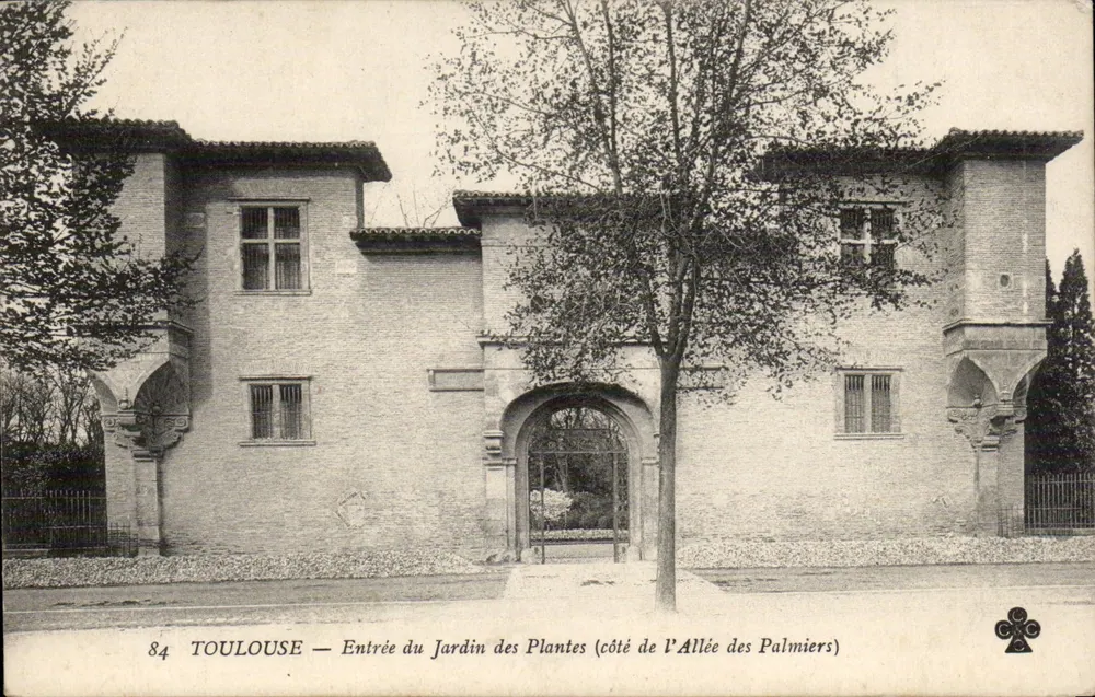 Toulouse — Eingang zum Jardin des Plantes (Seite der Allée des Palmiers) — unbekannter Verleger, Nr. 84 - Vorderseite