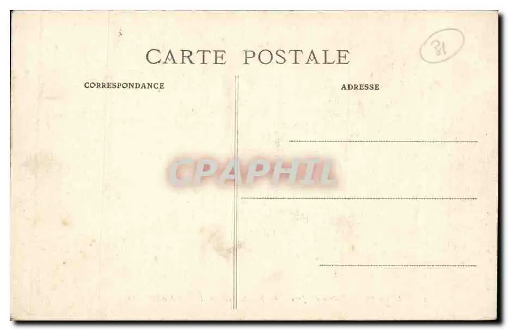 Toulouse — Eingang zum Jardin des Plantes (Seite der Allée des Palmiers) — unbekannter Verleger, Nr. 84 - Rückseite