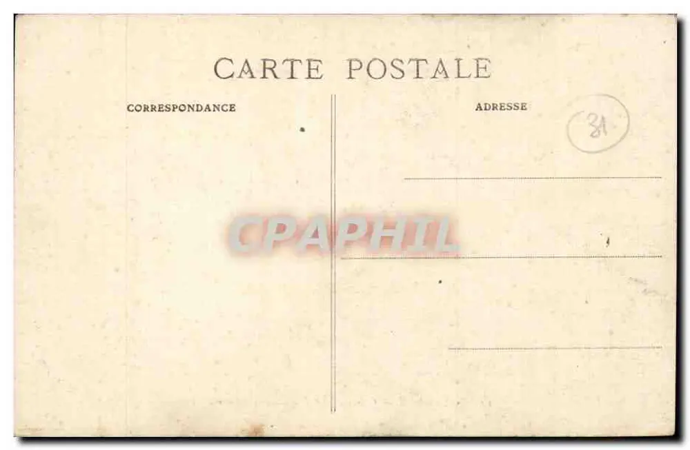 Toulouse — Säulen der Minimes - Avenue de Paris — Verleger Cusenier - Rückseite