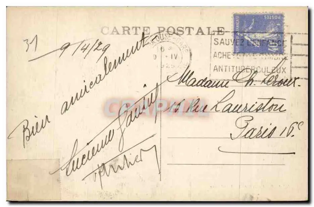 Toulouse — Rue Alsace-Lorraine — Der Verfall — Edit. F. Fourment - Rückseite