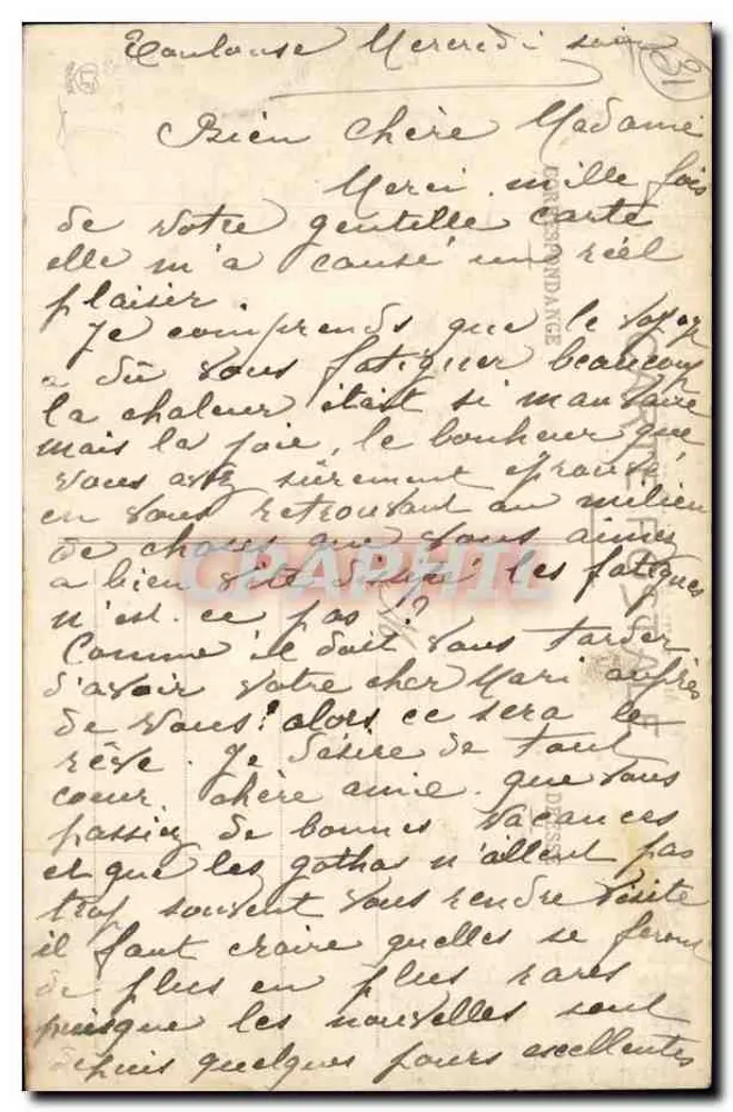 Toulouse — A Estação Matabiau — Fototipo Lachaud & Cie - Verso