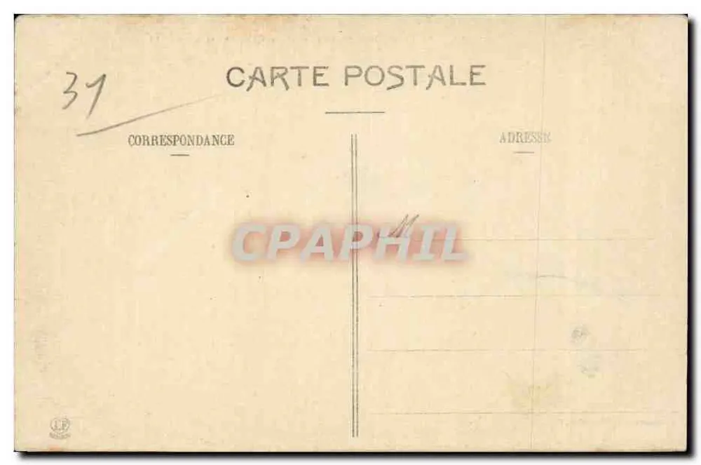 Toulouse - Estátua de Cuas, por Valois (1887) — Fototipo Lassusque, Toulouse - Verso