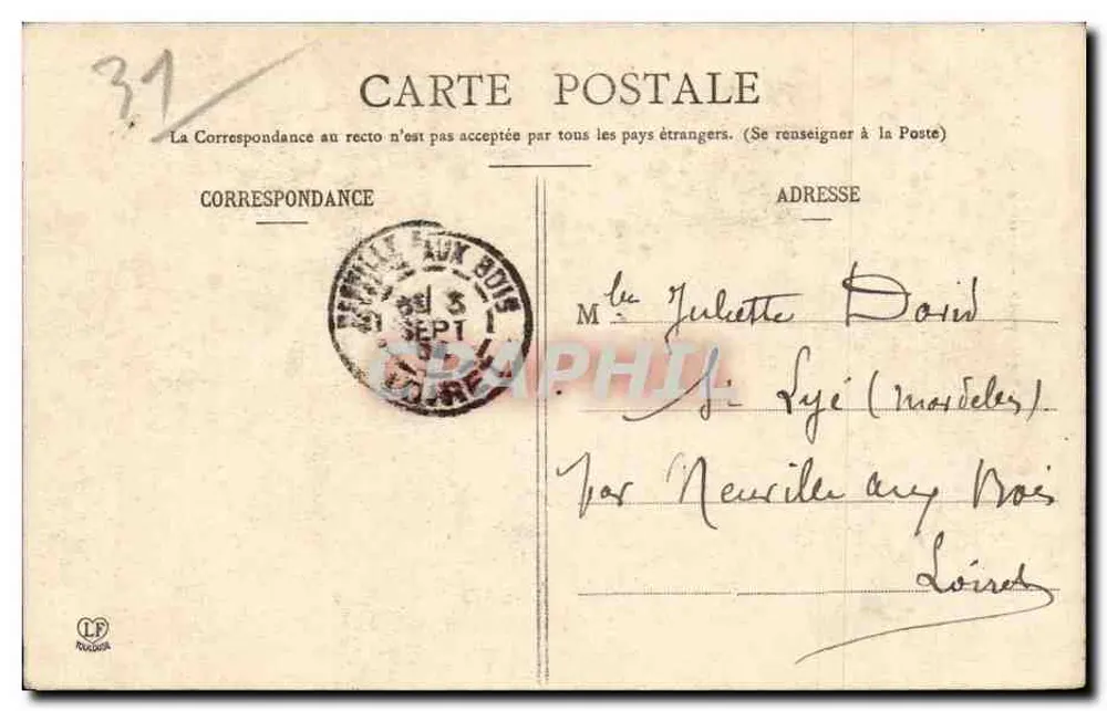 Toulouse - Catedral de São Etienne — editor anônimo, n° 19 - Verso