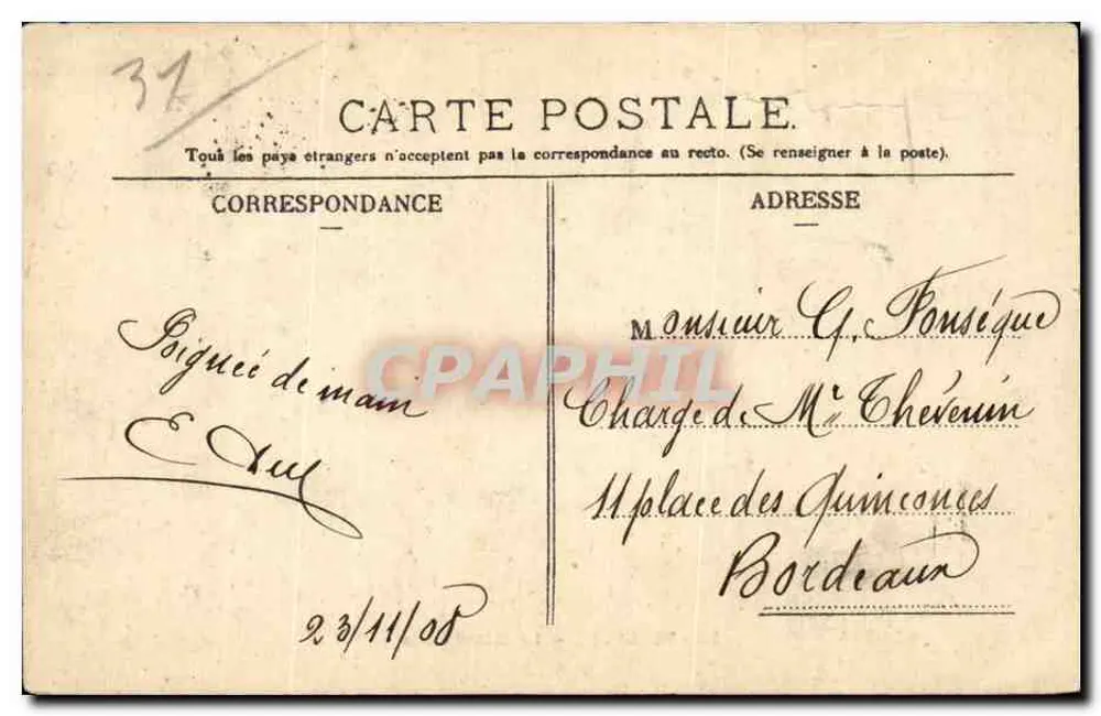 Toulouse — O Grand Rond — editor desconhecido, n° 79 - Verso