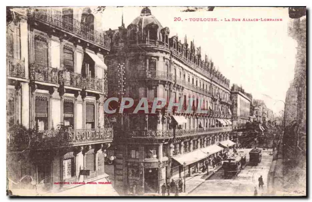 Toulouse - A Rue Alsace-Lorraine — Fotografia Lacombe, Toulouse, n°20 - Frente