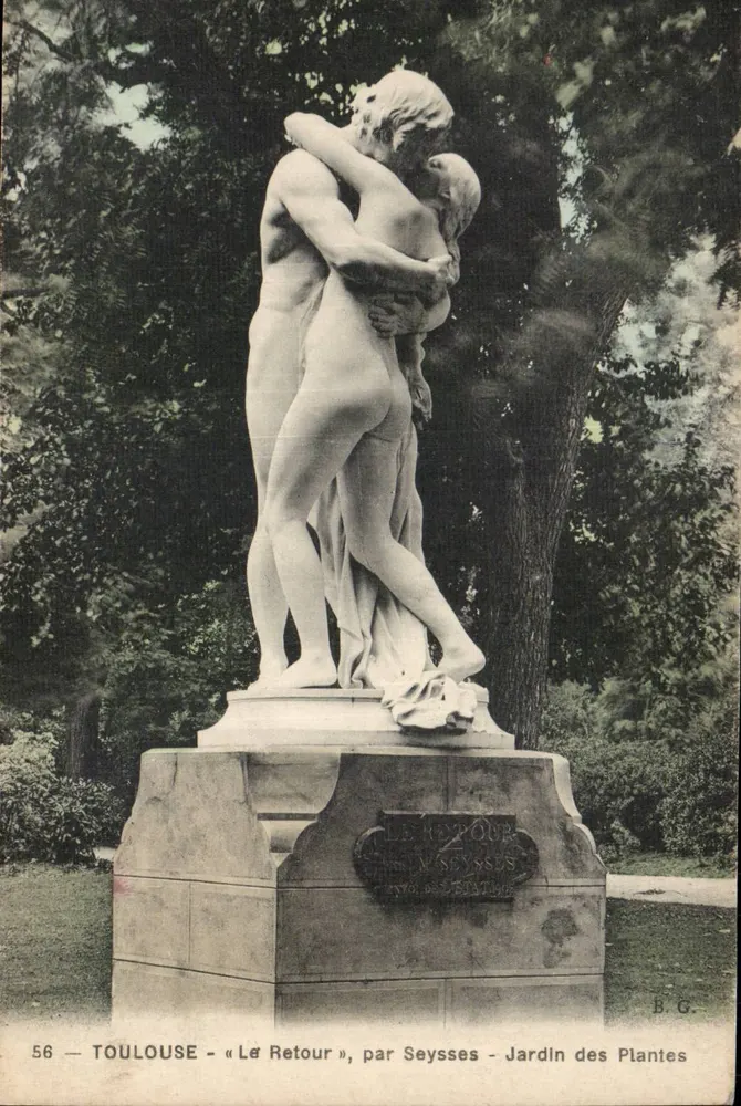Toulouse - « Le Retour », von Seysses - Jardin des Plantes - Vorderseite