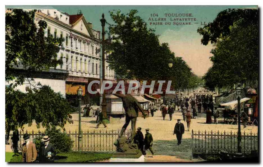 Toulouse — Lafayette-Alleen — Blick auf den Platz — LL - Vorderseite