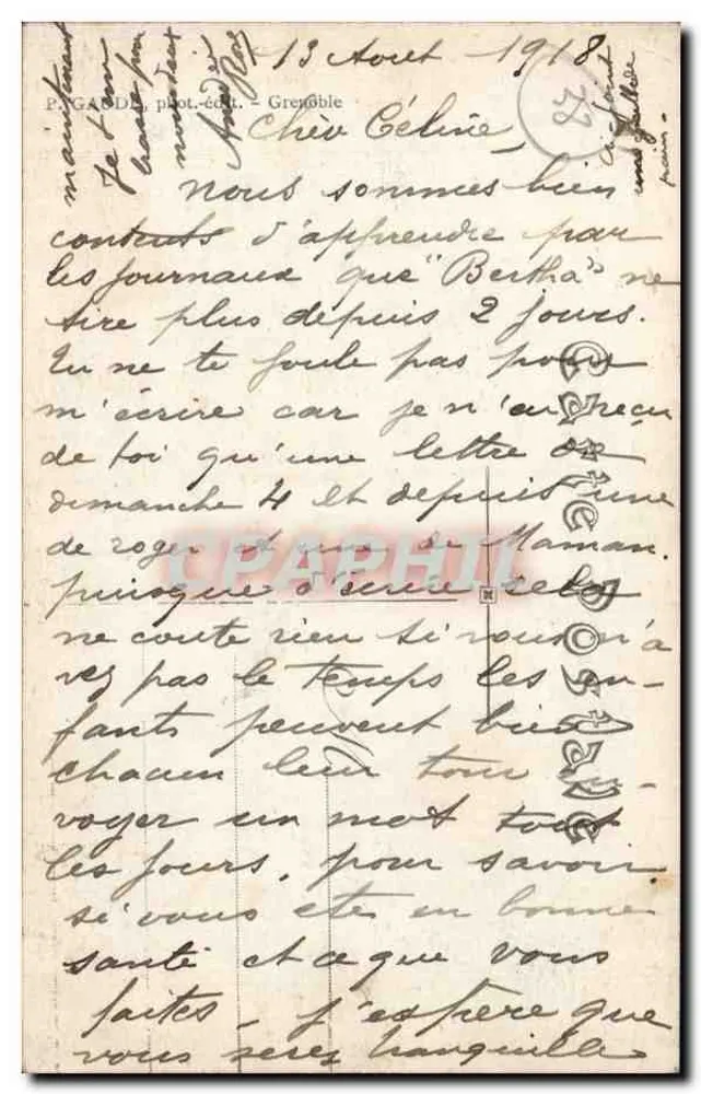 La Rampe de Lattirey — Dauphiné — Vizille — n° 687 - Verso
