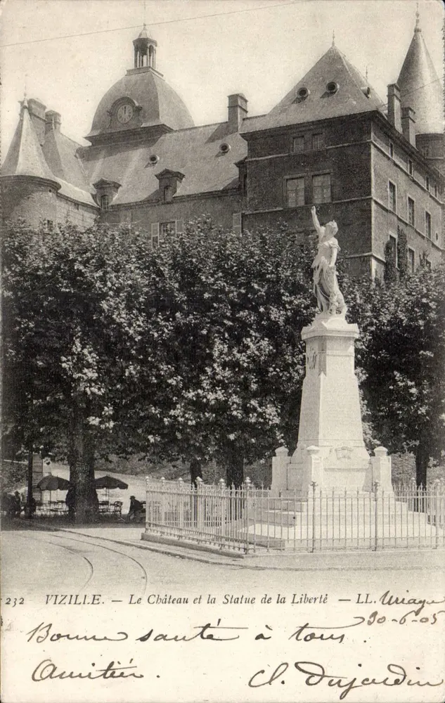 Vizille — Das Schloss und die Freiheitsstatue — LL. Uriage - Vorderseite