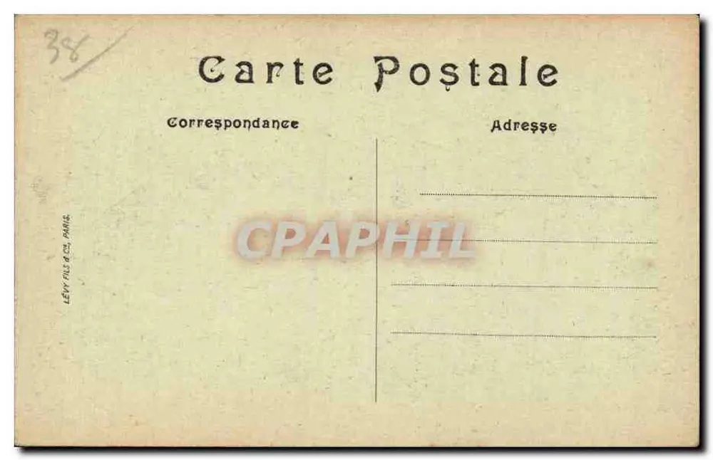 Vizille — A Praça do Castelo — Lévy Fils & Cie, Paris - Verso