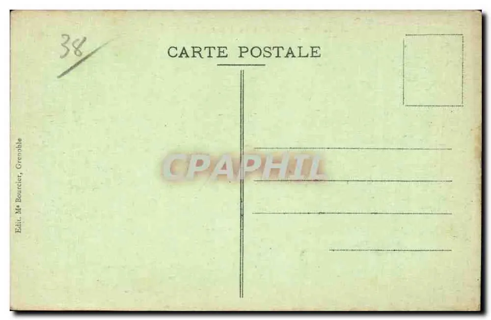 Castelo de Vizille — Dauphiné — Editor Mr Baurecier, Grenoble, n° 234 bis - Verso