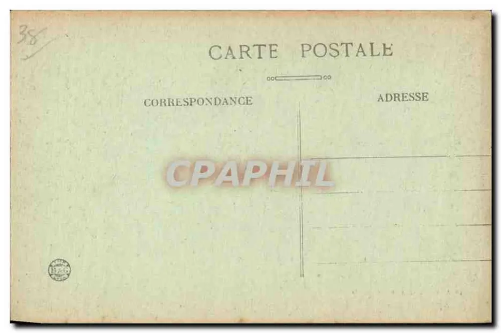 Vizille — Het Kasteel en zijn Tuin — CI. A. V. - Coli L. P. - Grenoble, n°428 - Achterkant