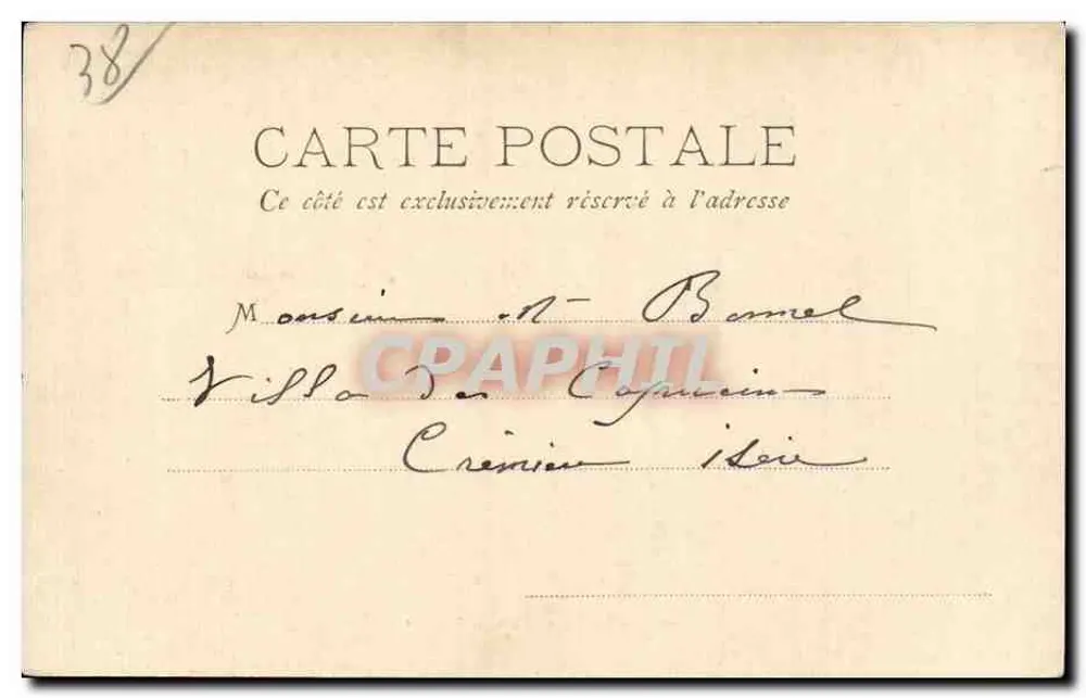 Castelo de Vizille — Grenoble — Papelaria das Alpes Eug. Robert - Verso
