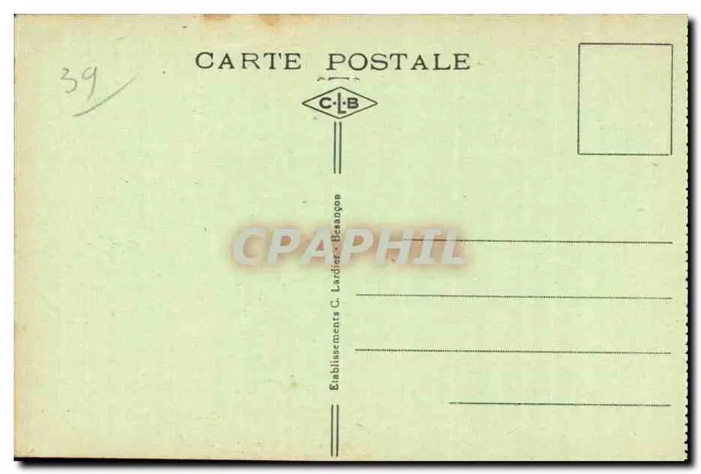 Vale do Hérisson (Jura) — O Salto Girard — Altura: 35 metros — Sítios Pitorescos da Franche-Comté, n°131 - Verso