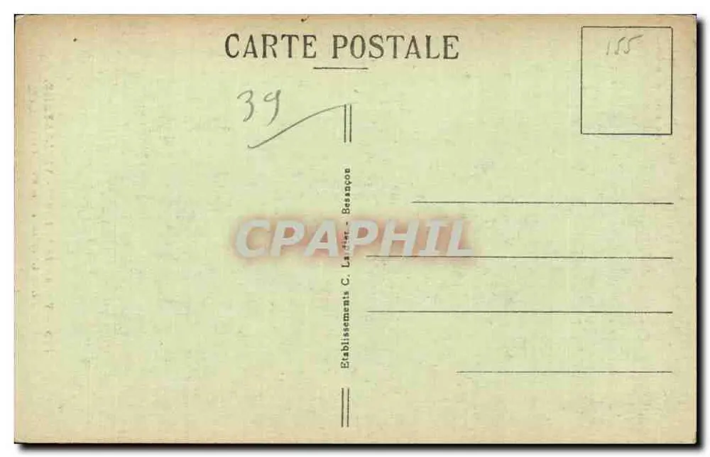 Tal der Loue - Kirschbäume in Blüte — VUILLAFANS — Pikturische Orte der Franche-Comté, Nr. 755 - Rückseite