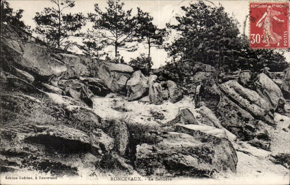 Roncevaux - La Sablière — Edição Guérìau, em Roncevaux - Frente