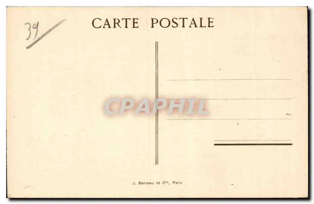 Route der Alpen und des Juras — Nans-sous-Sainte-Anne — J. Barreau et Cie, Paris - Rückseite
