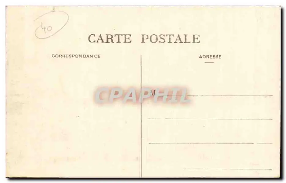 Dax Landes - O Ponte perto dos Banhistas — Marcel Delboy, fototipia Bordeaux, n°15 - Verso