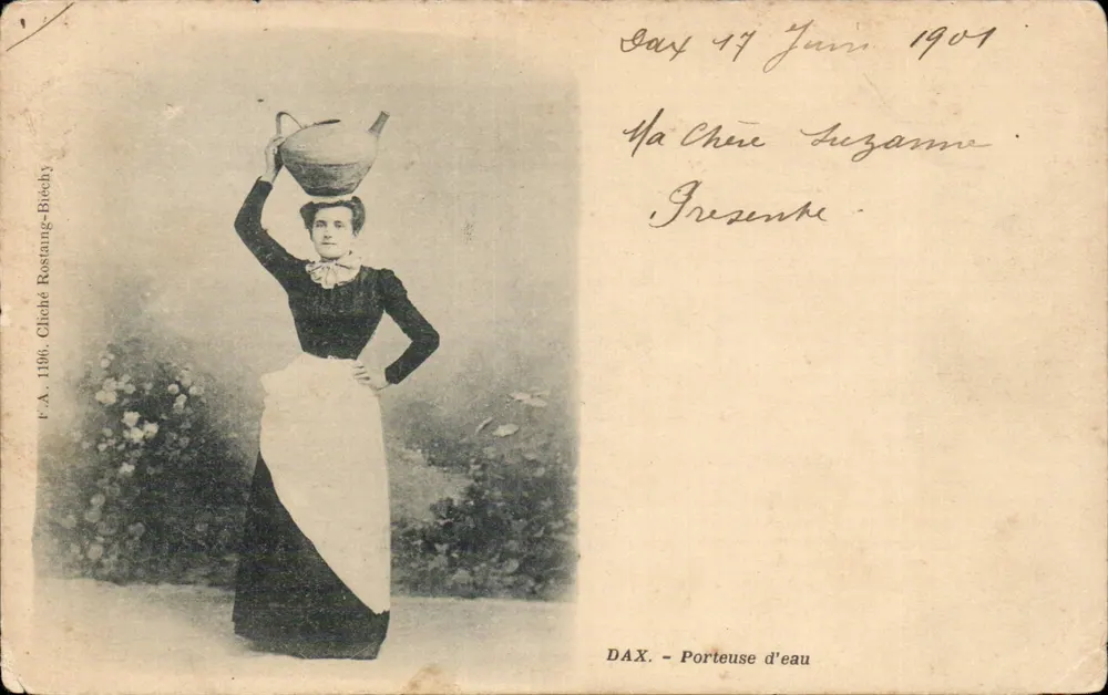 DAX - Portadora de Água — Suzanne — Cliché Rostang-Breichy, n°1196 - Frente