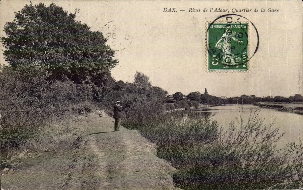 DAX — Riberas do Adour, Bairro da Estação — Editor não identificado, n° de série 65 - Frente