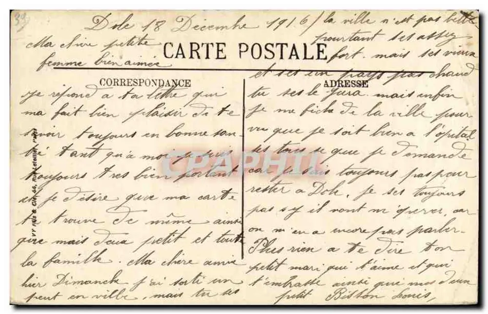Dôle — panorama z katedry — LL. - Rewers